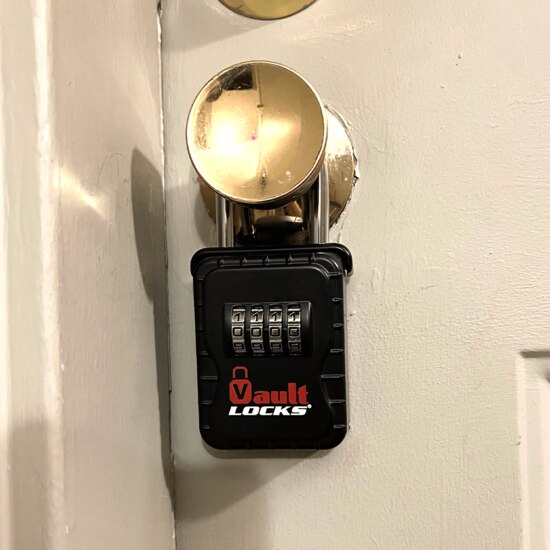 Vault Lock 3200 Hanging On Door